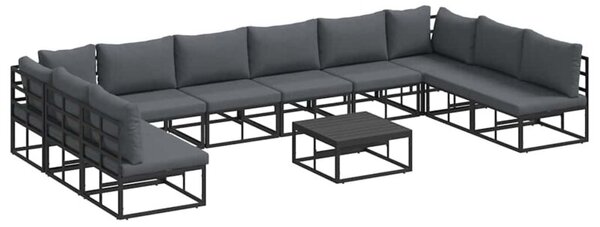 Zestaw sof ogrodowych z aluminium z wygodnymi poduszkami - nowoczesny design i funkcjonalność