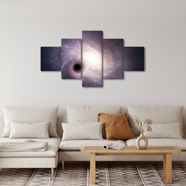 Obraz - Galaktyki spiralne (125x70 cm)