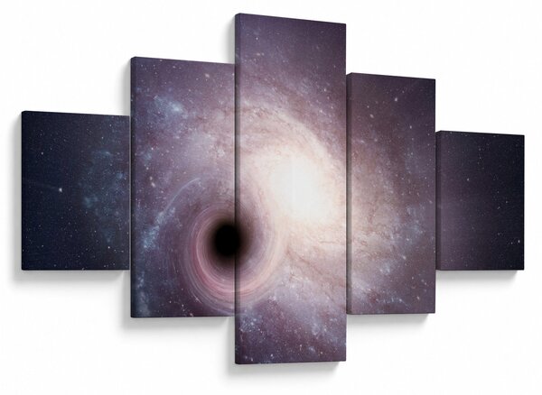 Obraz - Galaktyki spiralne (125x70 cm)