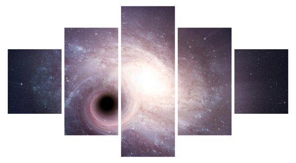 Obraz - Galaktyki spiralne (125x70 cm)