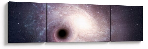 Obraz - Galaktyki spiralne (170x50 cm)