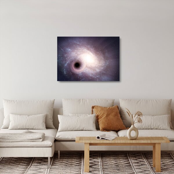 Obraz na szkle - Galaktyki spiralne (70x50 cm)