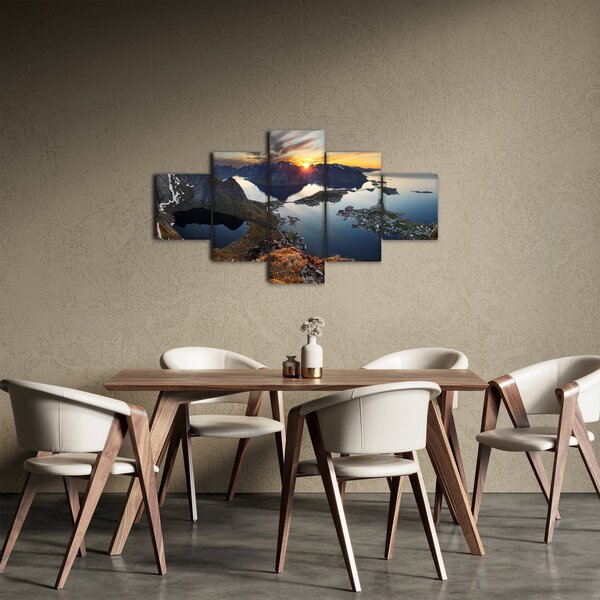 Obraz - Krajobraz górski, Norwegia (125x70 cm)