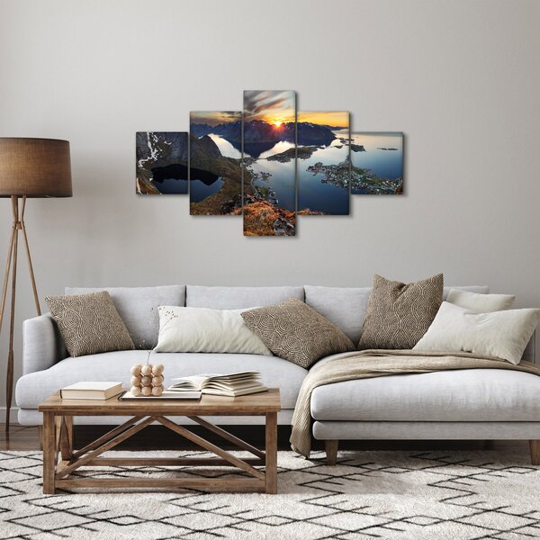 Obraz - Krajobraz górski, Norwegia (125x70 cm)