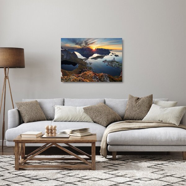 Obraz na szkle - Krajobraz górski, Norwegia (70x50 cm)