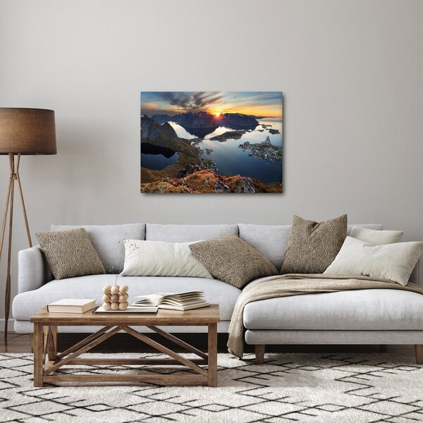 Obraz - Krajobraz górski, Norwegia (70x50 cm)