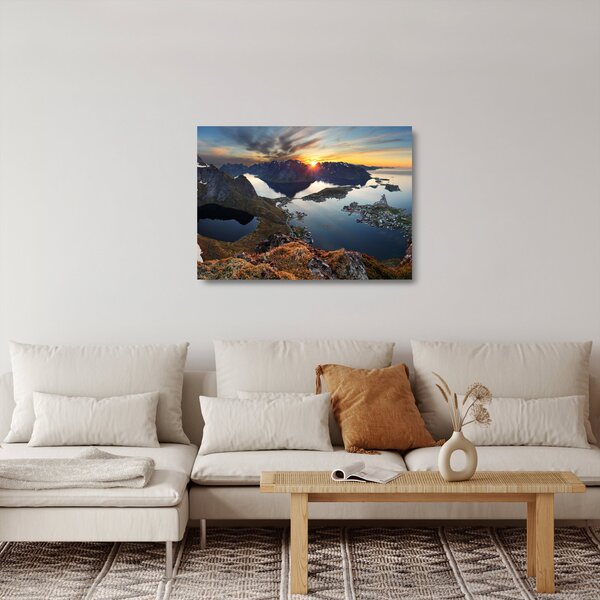 Obraz na szkle - Krajobraz górski, Norwegia (70x50 cm)
