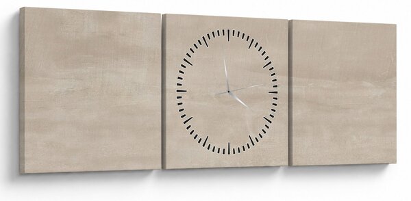 Obraz - Naturalny marmur (z zegarem) (90x30 cm)