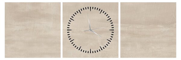 Obraz - Naturalny marmur (z zegarem) (90x30 cm)