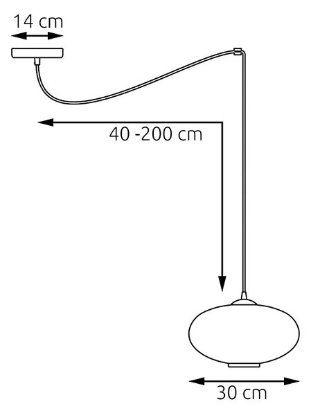 Nowoczesna lampa wisząca pająk z mlecznym kloszem - D169 B5-S43