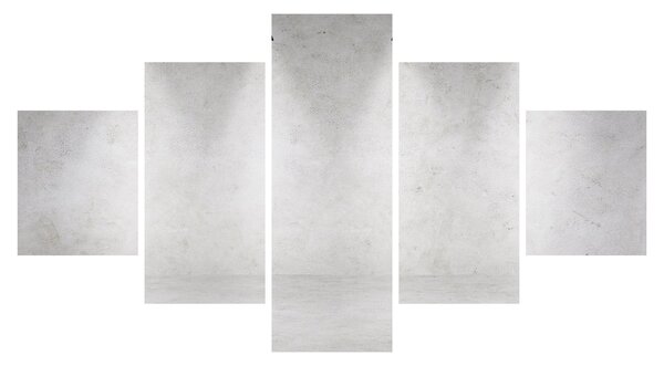 Obraz - Betonowa ściana z oświetleniem (125x70 cm)