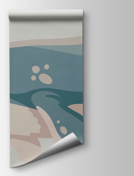 Fototapeta Wieloryb i żółw pływające w oceanie, Fototapety Morze i Plaża, Popularne Fototapety, t01074 - Tapeko.pl