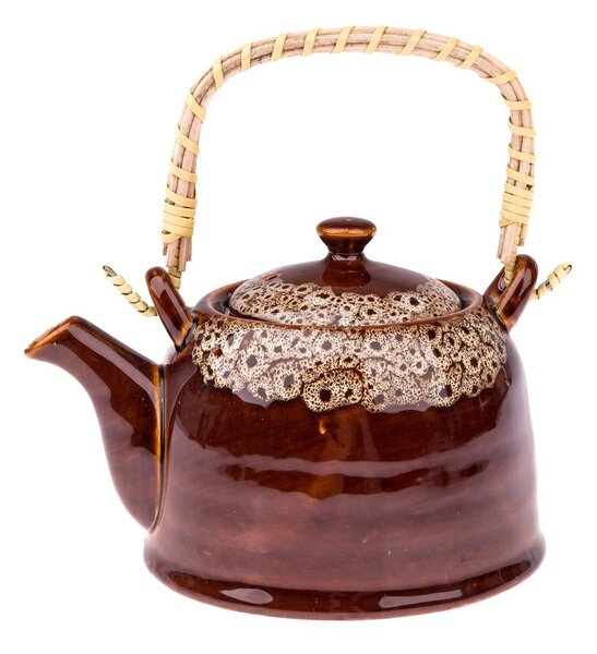 Brązowy dzbanek do herbaty ceramiczny 900 ml Mottle – Dakls