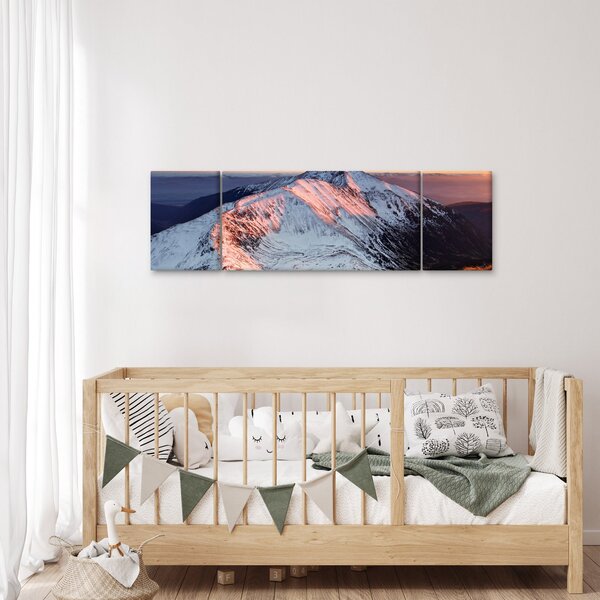 Obraz - Zimowa panorama górska II. (170x50 cm)