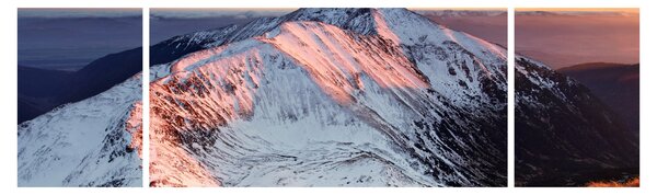 Obraz - Zimowa panorama górska II. (170x50 cm)