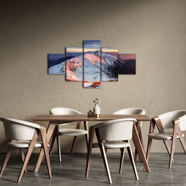 Obraz - Zimowa panorama górska II. (125x70 cm)