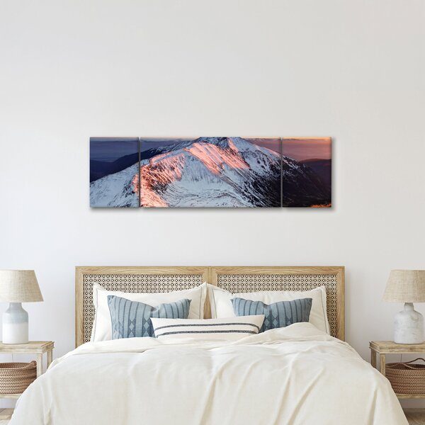 Obraz - Zimowa panorama górska II. (170x50 cm)
