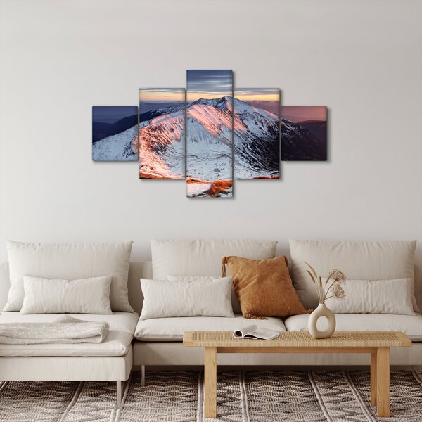 Obraz - Zimowa panorama górska II. (125x70 cm)