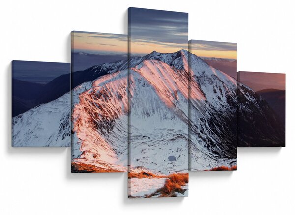 Obraz - Zimowa panorama górska II. (125x70 cm)