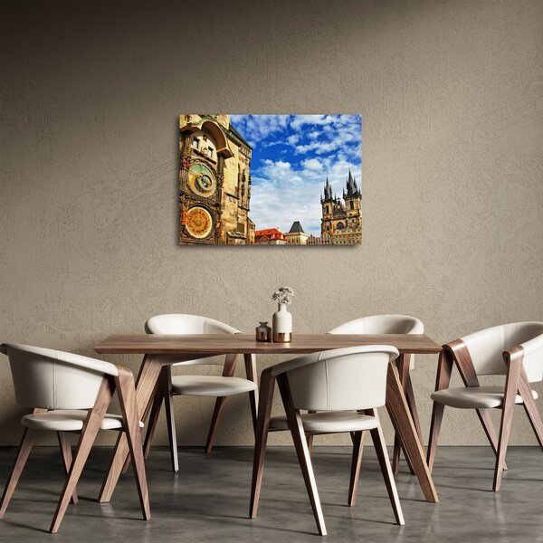 Obraz - Praski zegar astronomiczny (70x50 cm)