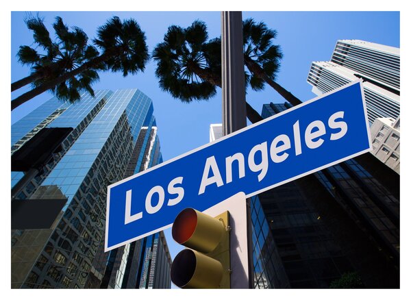 Obraz na szkle - Los Angeles (70x50 cm)