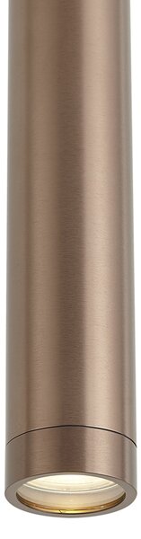 Designerska lampa wisząca ciemny brąz GU10 50mm IP44 - Tuba