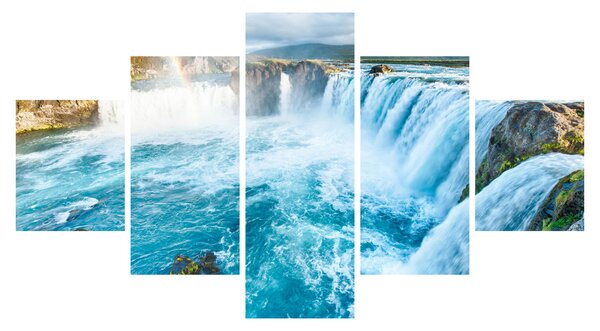 Obraz - Wodospad Godafoss (125x70 cm)