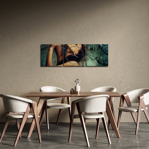 Obraz - Muza (z zegarem) (90x30 cm)