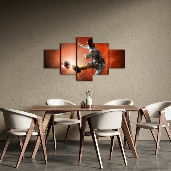 Obraz - Piłkarz (125x70 cm)