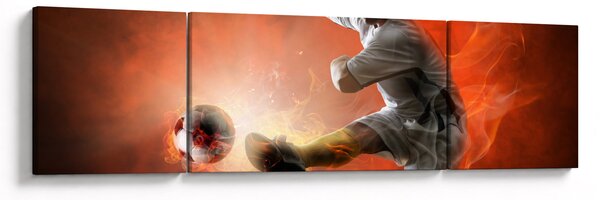 Obraz - Piłkarz (170x50 cm)