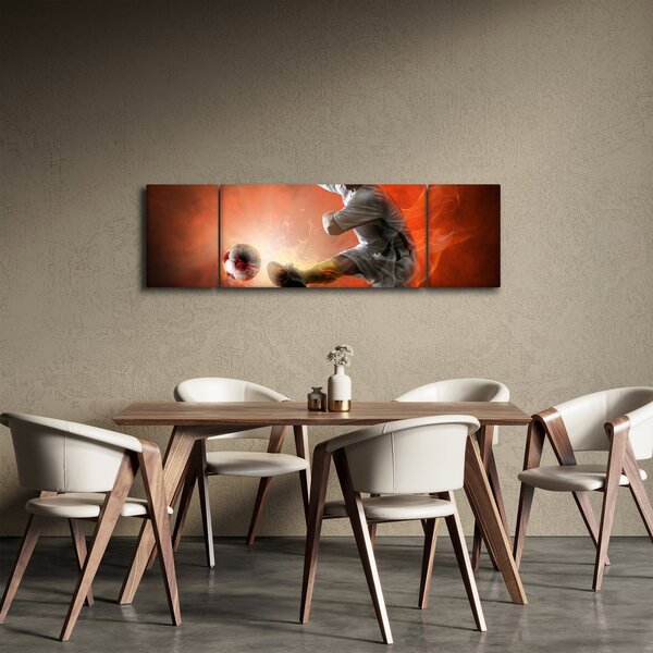 Obraz - Piłkarz (170x50 cm)