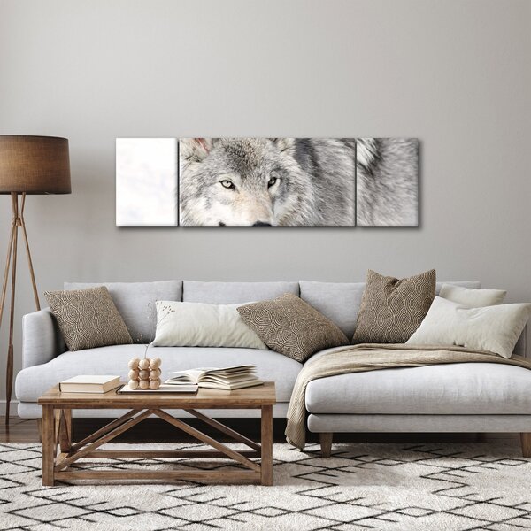 Obraz - Wilk w naturze (170x50 cm)