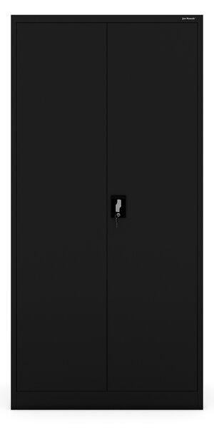 Szafa biurowa metalowa głęboka na dokumenty czarna, 900x1850x600 mm: JAN D600