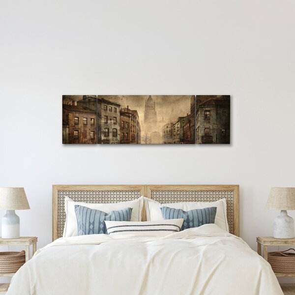 Obraz - Malowanie miasta (170x50 cm)
