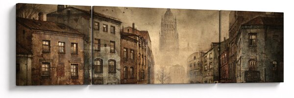 Obraz - Malowanie miasta (170x50 cm)