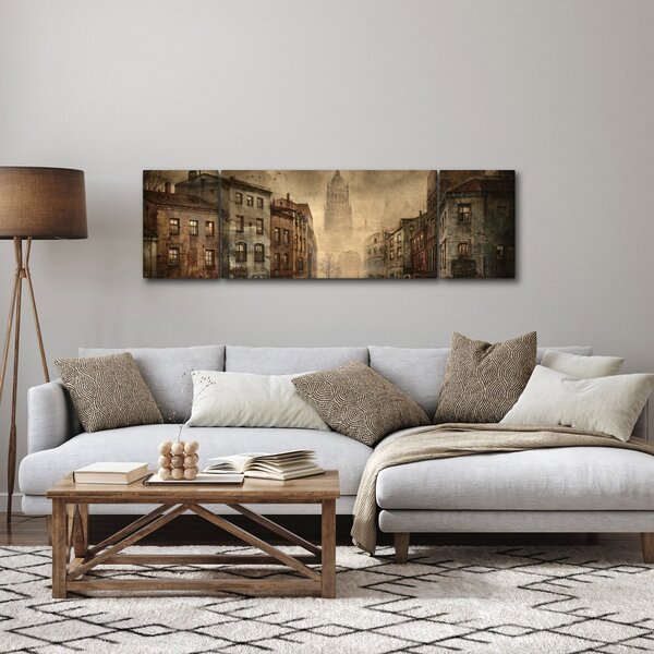 Obraz - Malowanie miasta (170x50 cm)