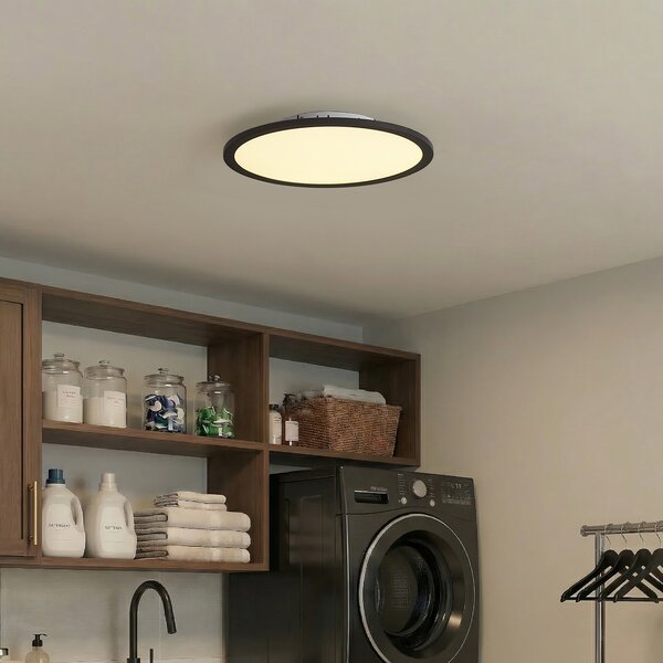 Inteligentny panel LED czarny 40 cm z funkcją LED Dim to Warm ze zdalnym sterowaniem - Knob