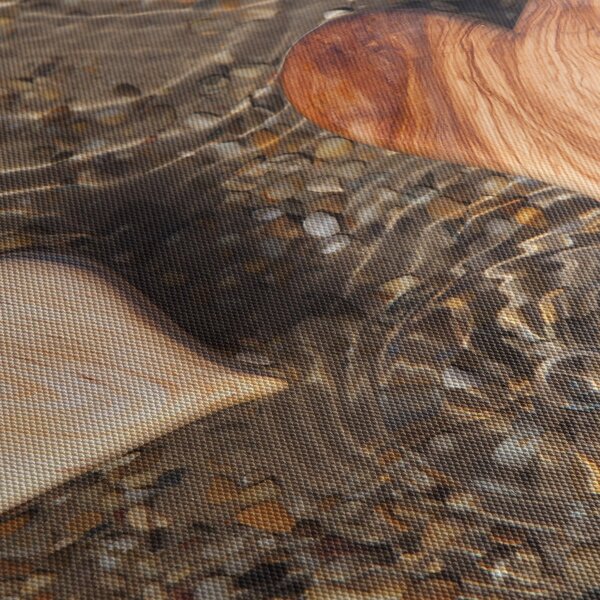 Obraz - Drewniane serca (170x50 cm)