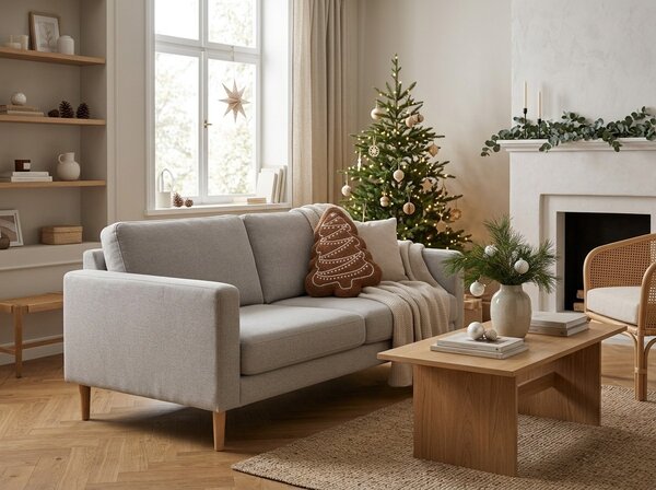 Poduszka dekoracyjna CHRISTMAS TREE 30x40 cm, brązowa
