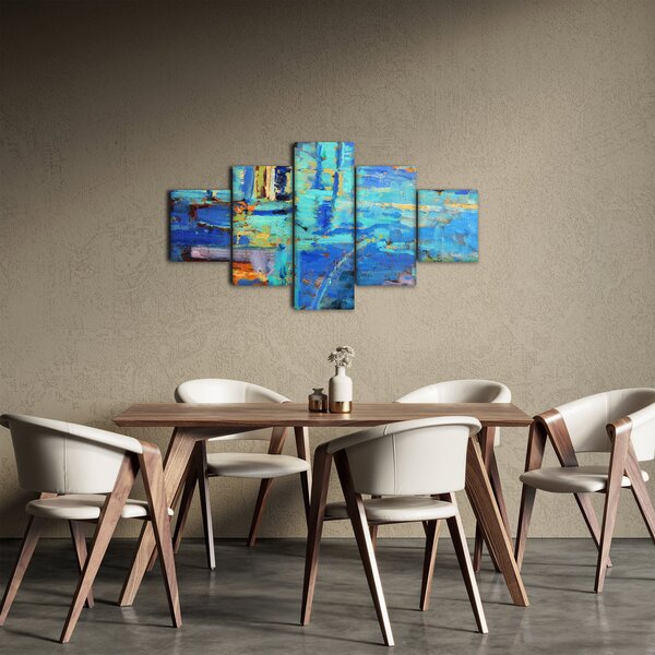 Obraz - Abstrakcyjny obraz olejny (125x70 cm)