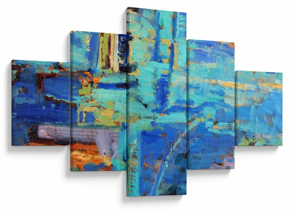Obraz - Abstrakcyjny obraz olejny (125x70 cm)