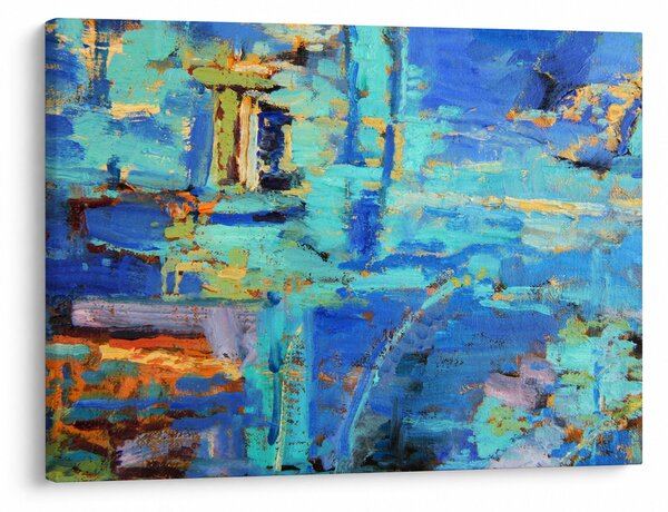 Obraz - Abstrakcyjny obraz olejny (70x50 cm)