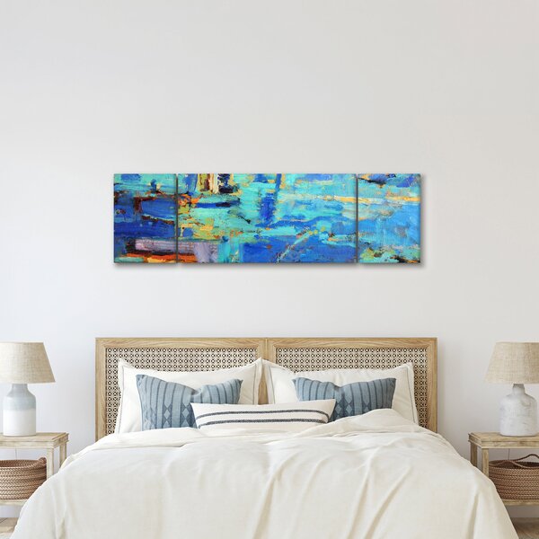 Obraz - Abstrakcyjny obraz olejny (170x50 cm)