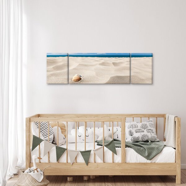 Obraz - Muszle na plaży (170x50 cm)