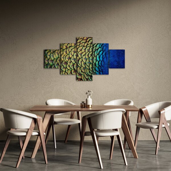 Obraz - Pawie pióra (125x70 cm)