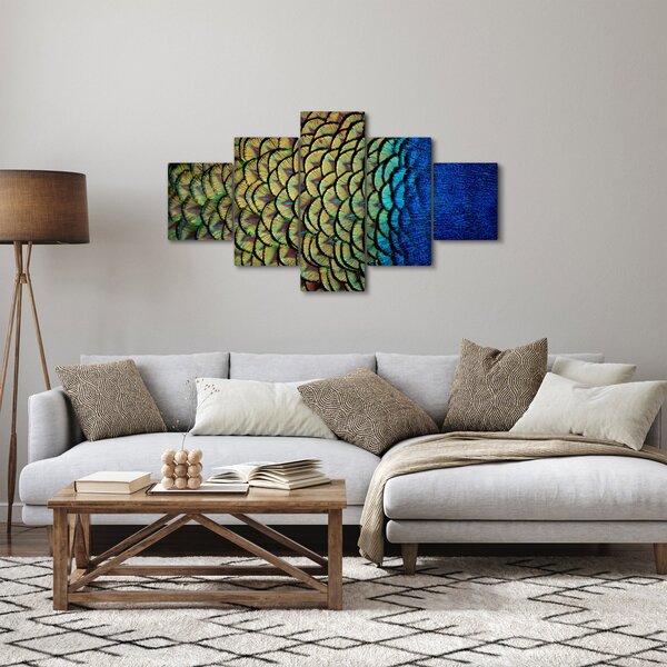 Obraz - Pawie pióra (125x70 cm)