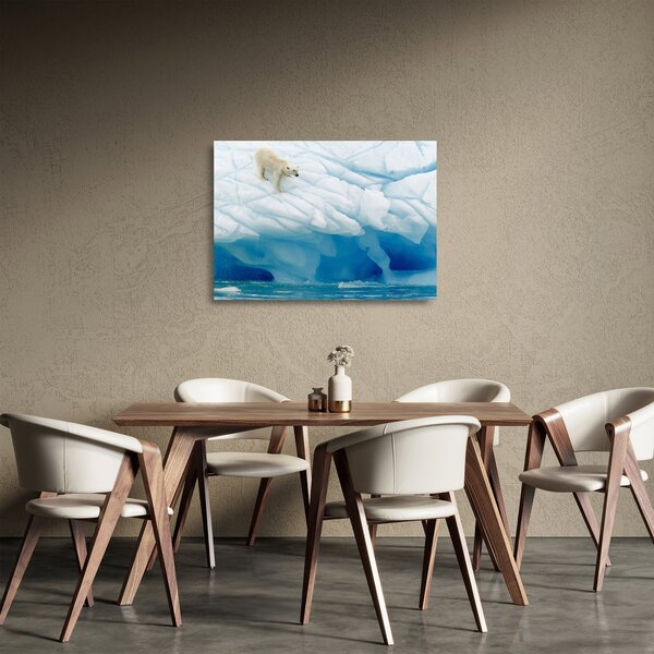 Obraz na szkle - Niedźwiedź polarny (70x50 cm)