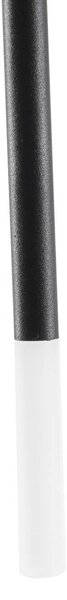 Lampa wisząca Ariadne Lucande, możliwość ściemniania, czarny, salon / jadalnia, metal, nowoczesny