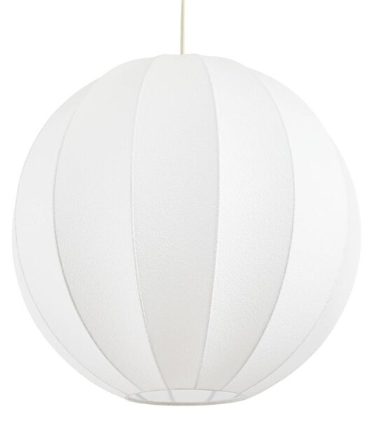 Lampa wisząca Elovie NOLA, możliwość ściemniania, biały / opal, salon / jadalnia, tkanina / materiał / jedwab, skandynawski