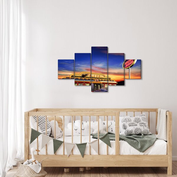 Obraz - Bar wieczorny (125x70 cm)